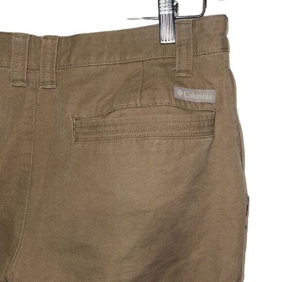 Columbia Mens Tan Stonewashed Cargo Work Pants -Size 34X32 - Picture 8 of 16